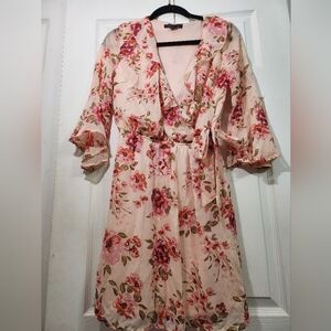 New Look Pink Floral Dress